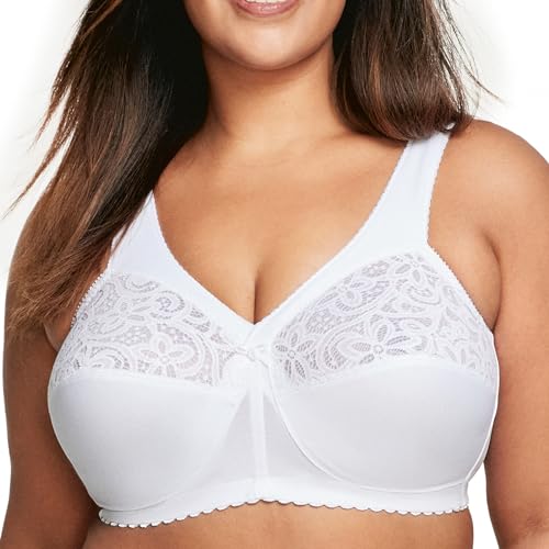 Glamorise Damski biustonosz bez fiszbin MagicLift, biały, 130G