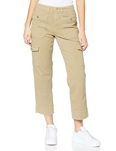 7 For All Mankind Damskie spodnie Straight Cargo Casual, zielony, 30 PL