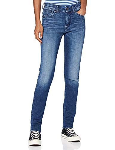 Kings Of Indigo Jeansy damskie Juno High Slim, Niebieski (Myla Medium Worn 4023), (Producent Rozmiar:28-30)