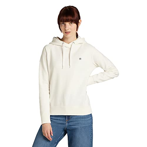 Lee Damska bluza z kapturem, Białe płótno, XL