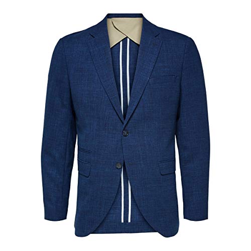 SELECTED HOMME Męska marynarka Slhslim-Oasis Blue BLZ B Noos Blazer, estate blue, 54