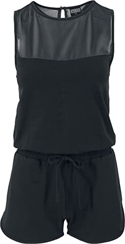 Urban Classics Damski kombinezon damski Tech Mesh Hot Jumpsuit, czarny (czarny 7), XS