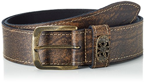 Werner Trachten Pasek do stroju ludowego, uniseks, Brązowy (brązowy Rugato 565), 115