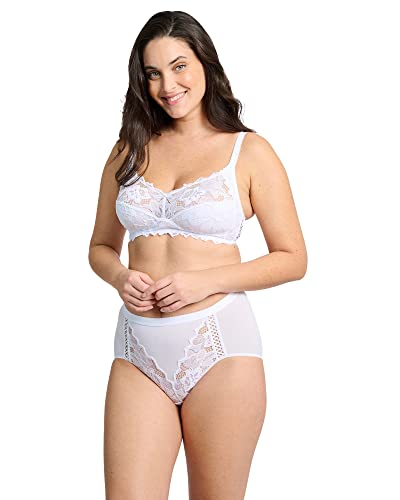 Sans Complexe Damski biustonosz Coton D'arum-Soutien Gorge Classique Sans Armature bez fiszbin, Biały (biały), 100D