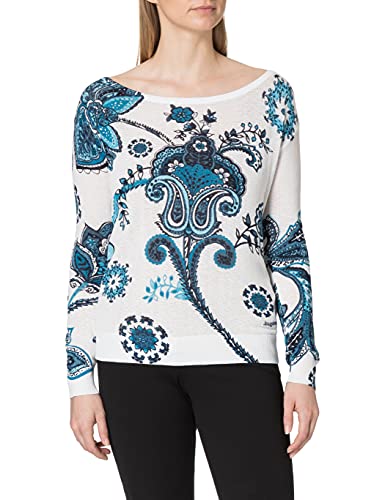 Desigual Sweter damski JERS_Nelson, biały, L