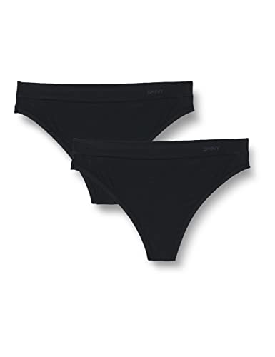 Skiny Stringi damskie (2 sztuki), czarny, jeden rozmiar