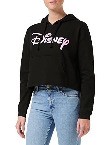 Disney Damski sweter z kapturem Plain Logo Cropped Hood