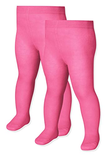 Playshoes Unisex dziecięce rajstopy termiczne Uni dwupak 499201, 18 - różowe, 62-68, 18 - różowy, 62-68