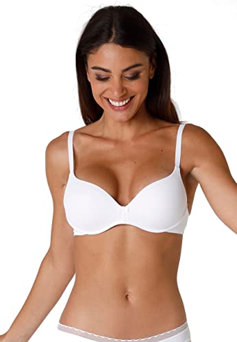 Lovable Damski biustonosz push-up My Daily Comfort z fiszbinami, Bianco, 80C