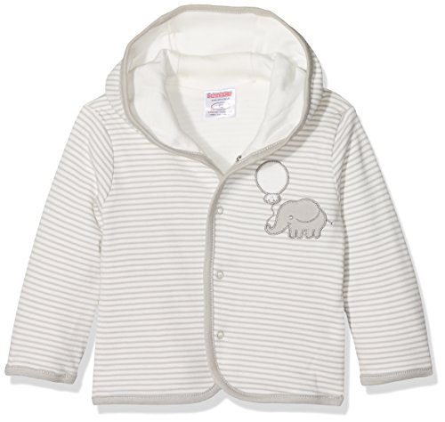 Schnizler Dziecięca kurtka, ze 100% bawełny, wygodna, miękka kurtka dziecięca z kapturem, z motywem słonia, beżowy (Natur 2), 74 cm