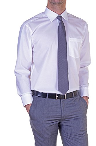 Seidensticker Męska koszula biznesowa Modern Fit – koszula bez konieczności prasowania o prostym kroju, bardzo krótkie rękawy i kołnierzyk typu Kent – długi rękaw – 100% bawełna