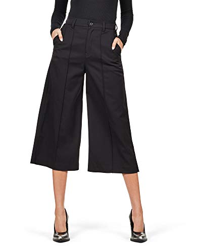 G-STAR RAW Pintuck Culotte spodnie damskie, Czarny (Dk Black D15398-3997-6484), 25
