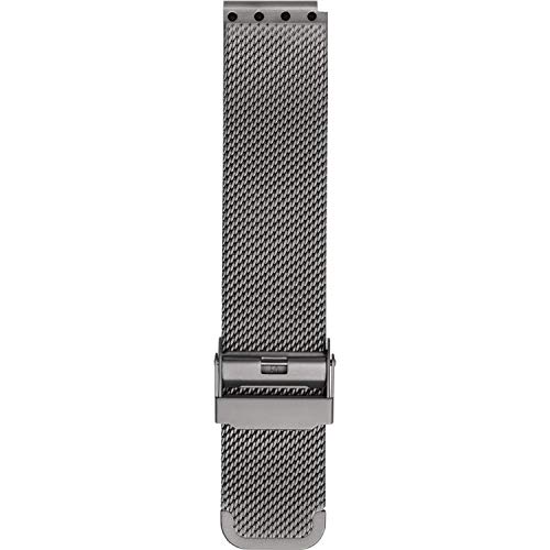 BERING Pasek do zegarka ze stali nierdzewnej unisex PT-15540-BMTX, szary, Klasyczny