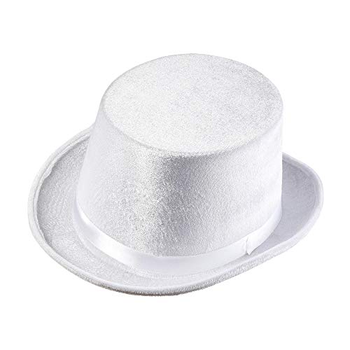 Widmann aksamitny cylinder czarny kapelusz męski cylinder Headwear - biały