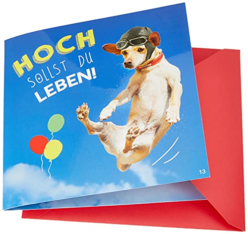 Depesche 3868.013 kartka z życzeniami z muzyką, urodziny, wielokolorowa