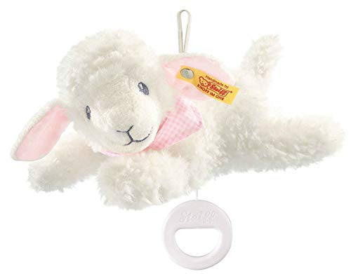 Steiff Dream Sweet Lamb Music Box white pink 25 cm lamb