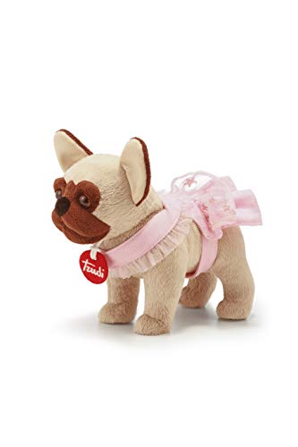 Trudi 29611 francuski buldog Miss elegancka sukienka, szara