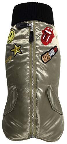 Wouapy 727442 płaszcz dla psa Bomber Stone, rozmiar 42, khaki