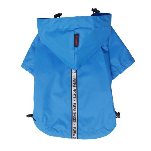Puppia Peaf-Rm03 Base Jumper Regenmantel, Blau, Große