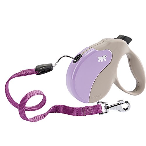 Ferplast 75730019 Rollleine Amigo Mit Wechselcover Large, Cord, Beige-Violett