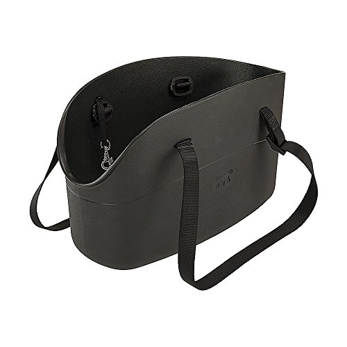 Ferplast 79501017 Hundetragetasche With-Me Small, Aus Innovativem Eva Gummi, 14 X 35 X 22 Cm, Schwarz