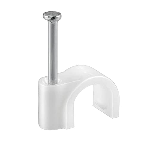InLine Organizer Zacisk na kable 20mm okrągły - biały - 50 szt. - 44022