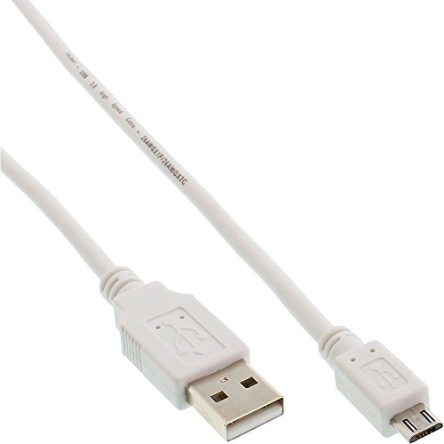 InLine Kabel USB microUSB 5m Biały 31750W