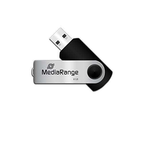 MediaRange MR908 pamięć USB 8 GB USB Type-A / Micro-USB 2.0 Czarny, Srebrny, Nośnik Pendrive USB