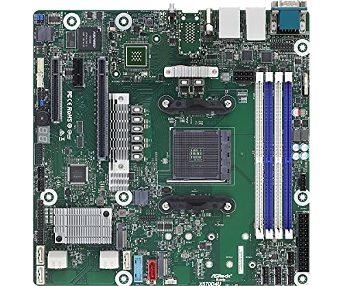 ASRock Rack ASRock Płyta serwerowa X570D4U, 1 x SKT AM4, AMD Ryzen, X570, SATA X570D4U