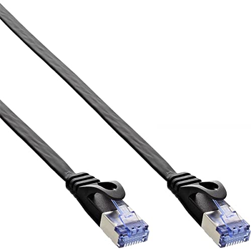 InLine Patchcord Płaski U/FTP Cat.6A czarny 3m 71803S
