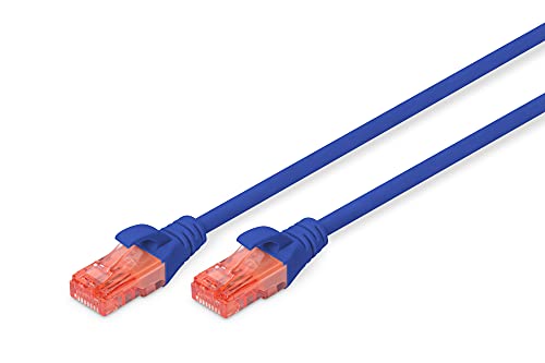 Kabel krosowy (patch cord) RJ45-RJ45, kat.6, U/UTP, AWG 26/7, LSOH, 2m, niebieski, 1szt