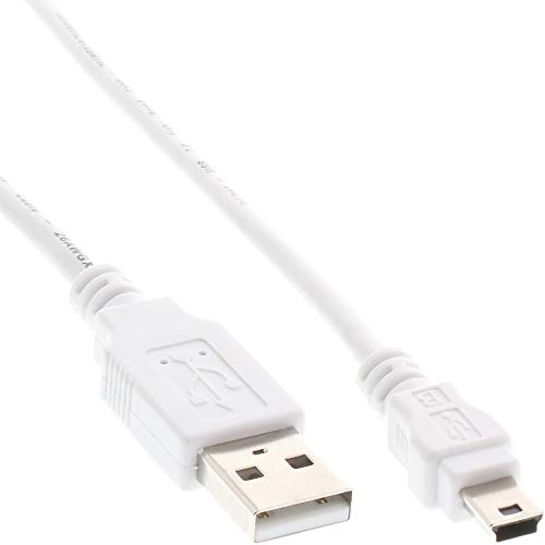 InLine Kabel USB miniUSB 1m Biały 31810W