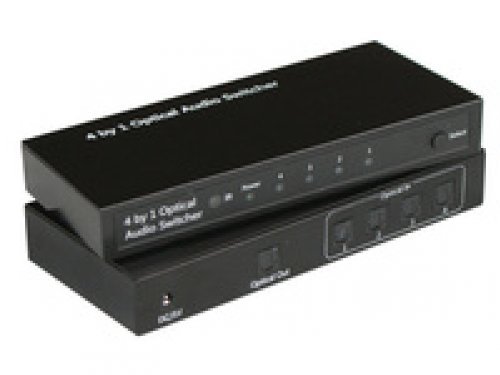 MicroConnect 4 to 1 Optical Audio Switcher MC-OPSW41