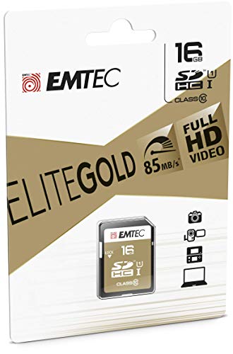 Emtec SDHC 16GB Class10 85MB/s UHS-I GOLD+ ECMSD16GHC10GP