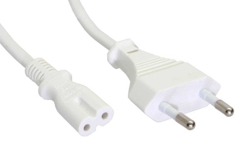 InLine Kabel zasilający Euro 8 Plug biały 1.5m 16654W