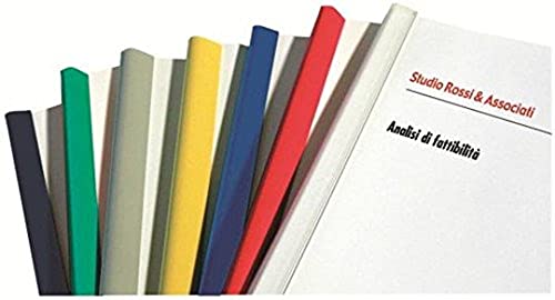 Fellowes szyna zaciskowa papieru, średnica 6 MM, 50 sztuk, czerwony D106RO