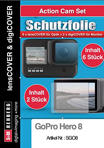 soczewki + digiCOVER Set GoPro Hero 8 (2 x digiCOVER + 3 x osłona soczewki)