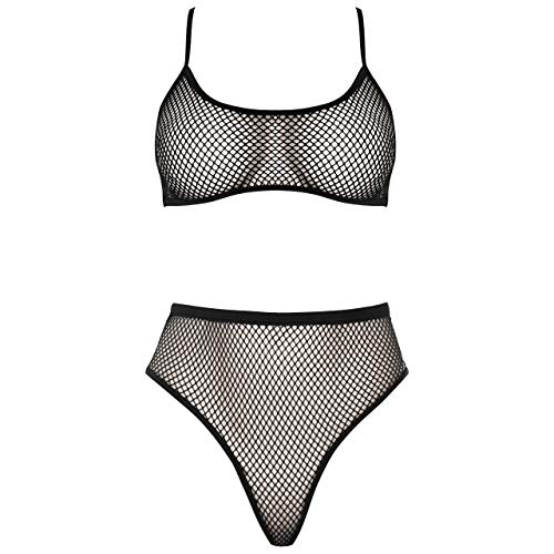 Forplay Caught Me Started biustonosz i majtki, czarny, średni