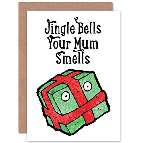 Wee Blue Coo Kartka 'MERRY Christmas' Boże Narodzenie JINGLE MUM pachnie zabawny prezent