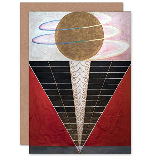 Hilma Af Klint Group X No 2 Ołtarz Abstrakcyjna kartka z życzeniami plus koperta pusta wewnątrz