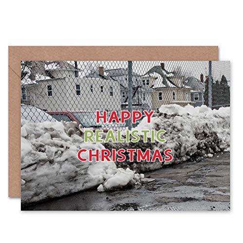 Wee Blue Coo Kartka modyfikacyjna Boże Narodzenie Boże Narodzenie realistyczna zima zabawna