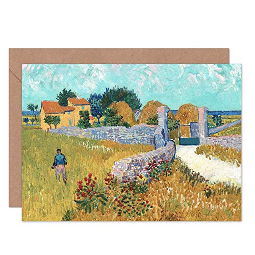 Vincent Van Gogh dom wiejski Prowansja 1888 obraz kartka z życzeniami artystyczna plus koperta pusta w środku