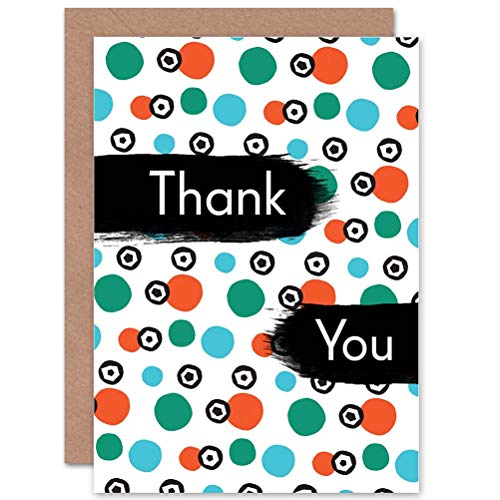 Wee Blue Coo Wee Blue Coo Kartka z podziękowaniami - zabawny wzór typ wzoru dla dzieci zielony