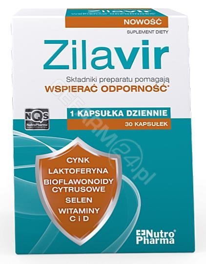 Nutro Pharma Zilavir 30 kapsułek 3724621