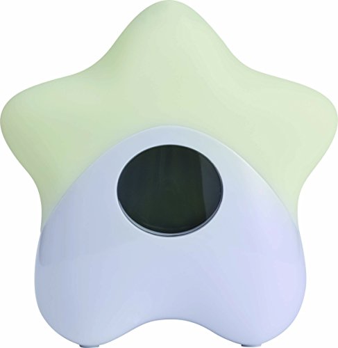 ABUS lampka nocna Lily ze wskaźnikiem temperatury – lampka dla niemowląt – wbudowana bateria – wielokolorowa – długi czas pracy – biała – 73155
