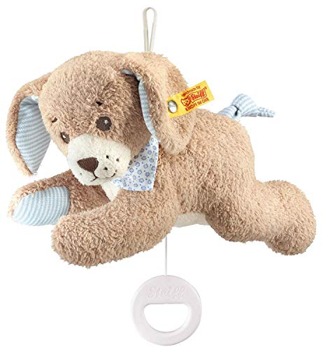 Steiff Good Night Bear Music Box light brown blue 25 cm bear