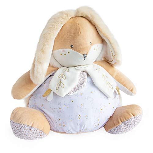 Doudou et Compagnie DC3494 królik z cukru, biały - piżama, beżowa