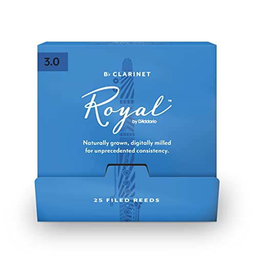 Royal by D'Addario Bb Clarinet Reeds, 3.0, 25 sztuk pojedynczych ustników