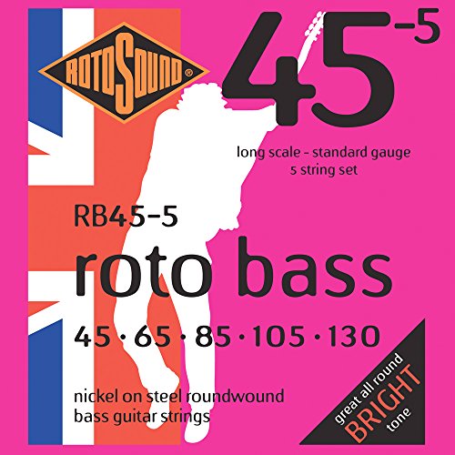 Rotosound Roto RB45-5 5 strun bas [45-130] niklowane