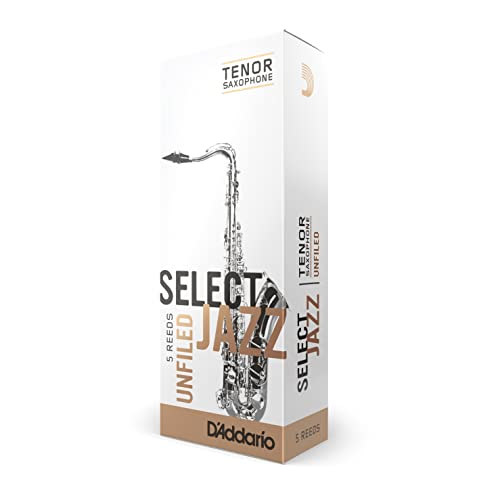 Rico Unfiled Soft 2 Strength Select Jazz Reed do Tenor Sax (5 szt.)